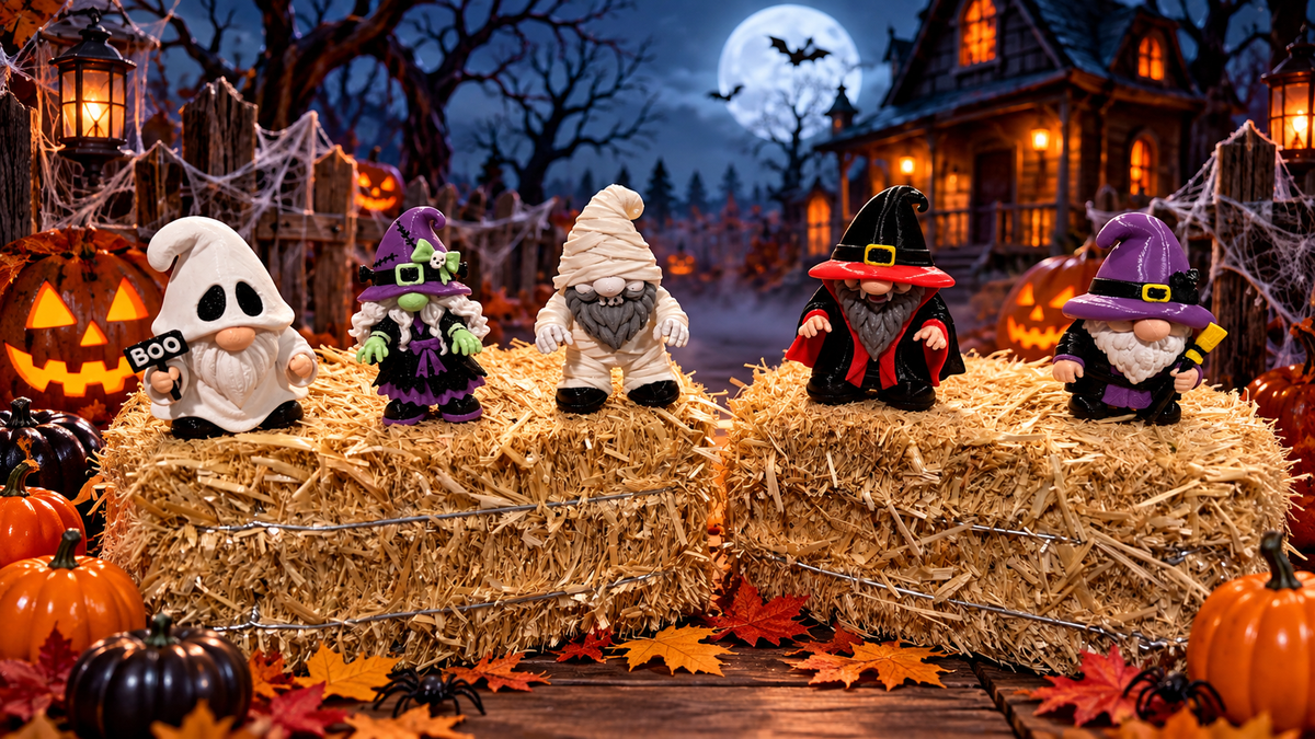 Gnome Halloween Magnets