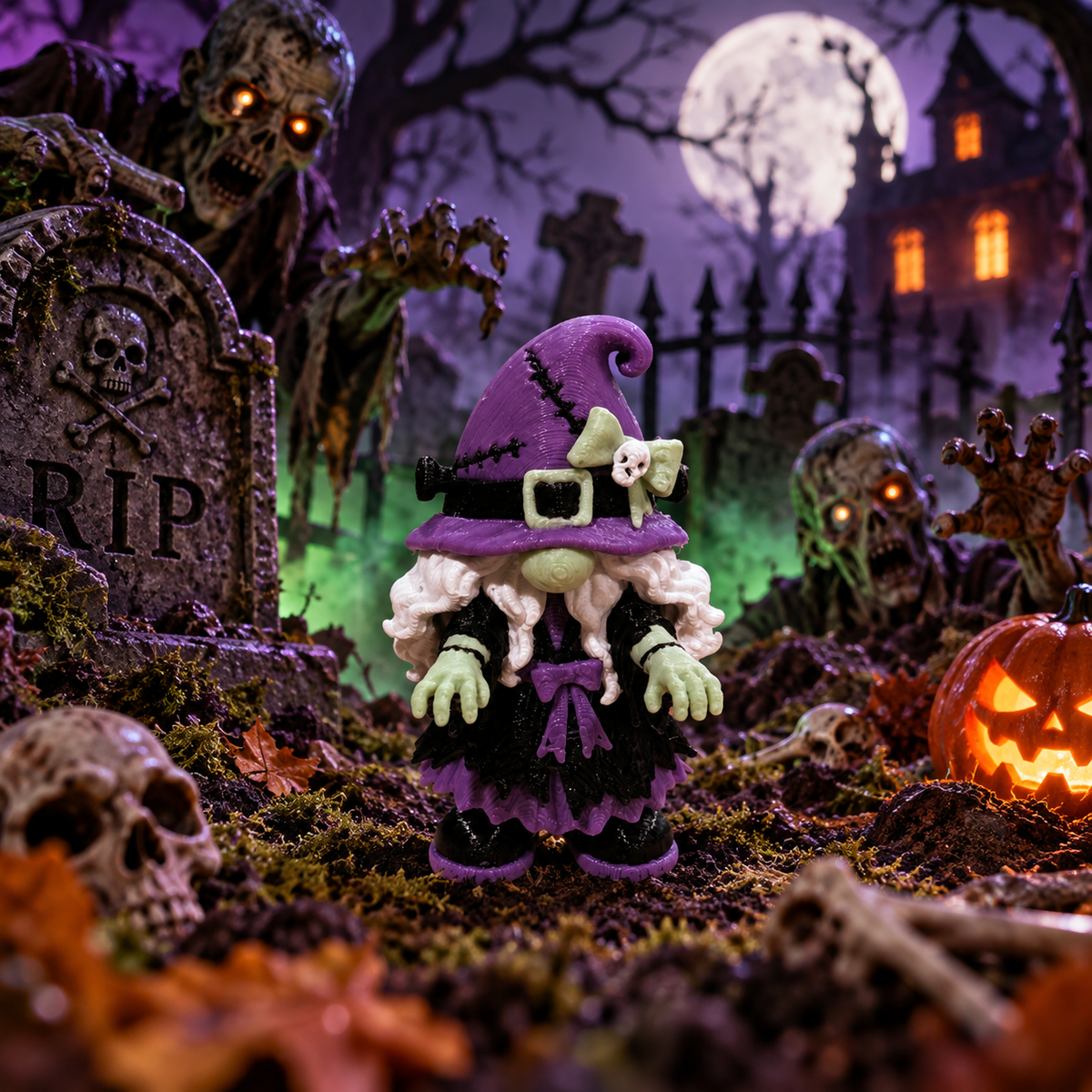 Gnome Halloween Magnets